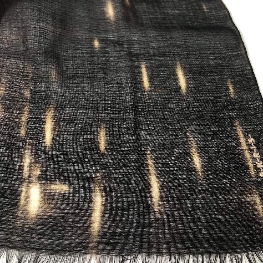 Akris Black Multicolored Abstract Scarf - Picture 6 of 10